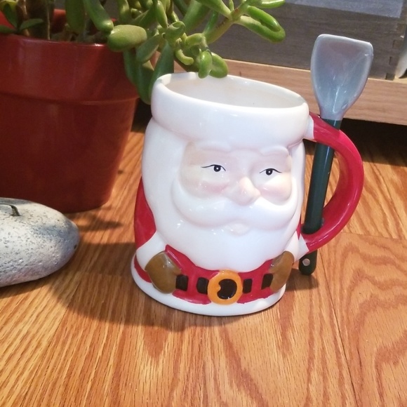Santa mug with spoon - Picture 1 of 8